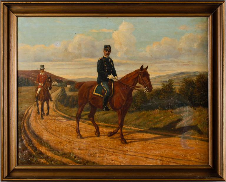 OTTO BACHE, kopia efter, olja på duk, monogramsignerad A.S och daterad 1901.