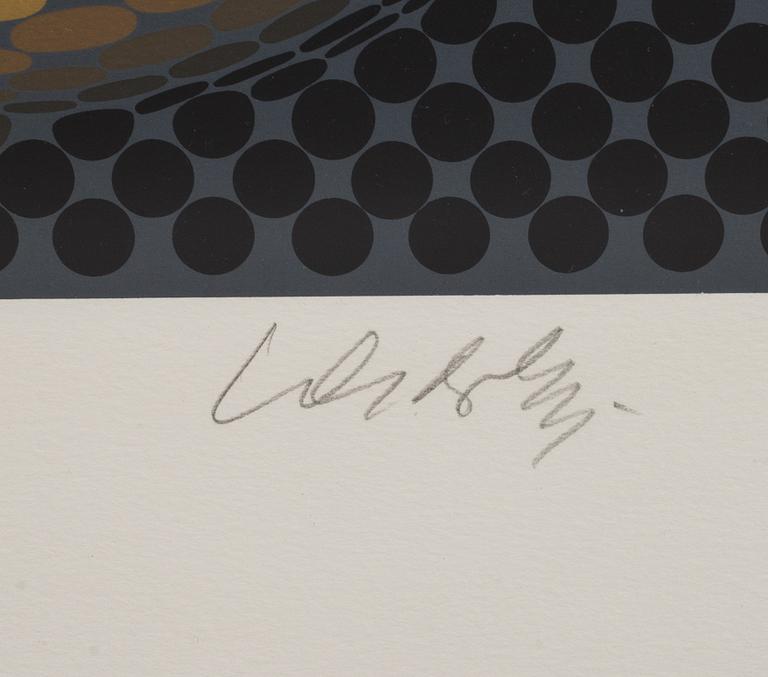 VICTOR VASARELY, färgserigrafi, signerad och numrerad E.A V/XXV.