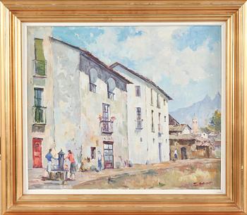 ANTONIO LLOBET, olja på duk, sign.