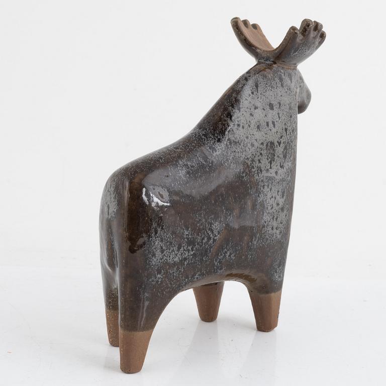 Lisa Larson, sculpture, stoneware, "Moose" from the "Large Zoo" series, Gustavsberg.