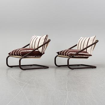 Charlotte Rude & Hjördis Olsson-Une, a pair of 'Gogo' easy chairs, IKEA, 1970's.
