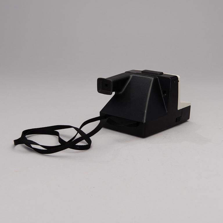 A Polaroid Land OneStep camera from the 1970s.