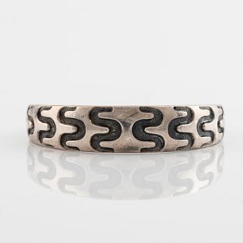 David Andersen,  sterling silver bangle, viking style, Norway.