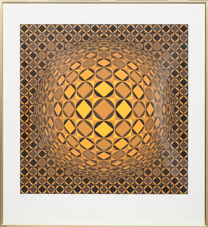 VICTOR VASARELY, färgserigrafi, signerad och numrerad 212/250.