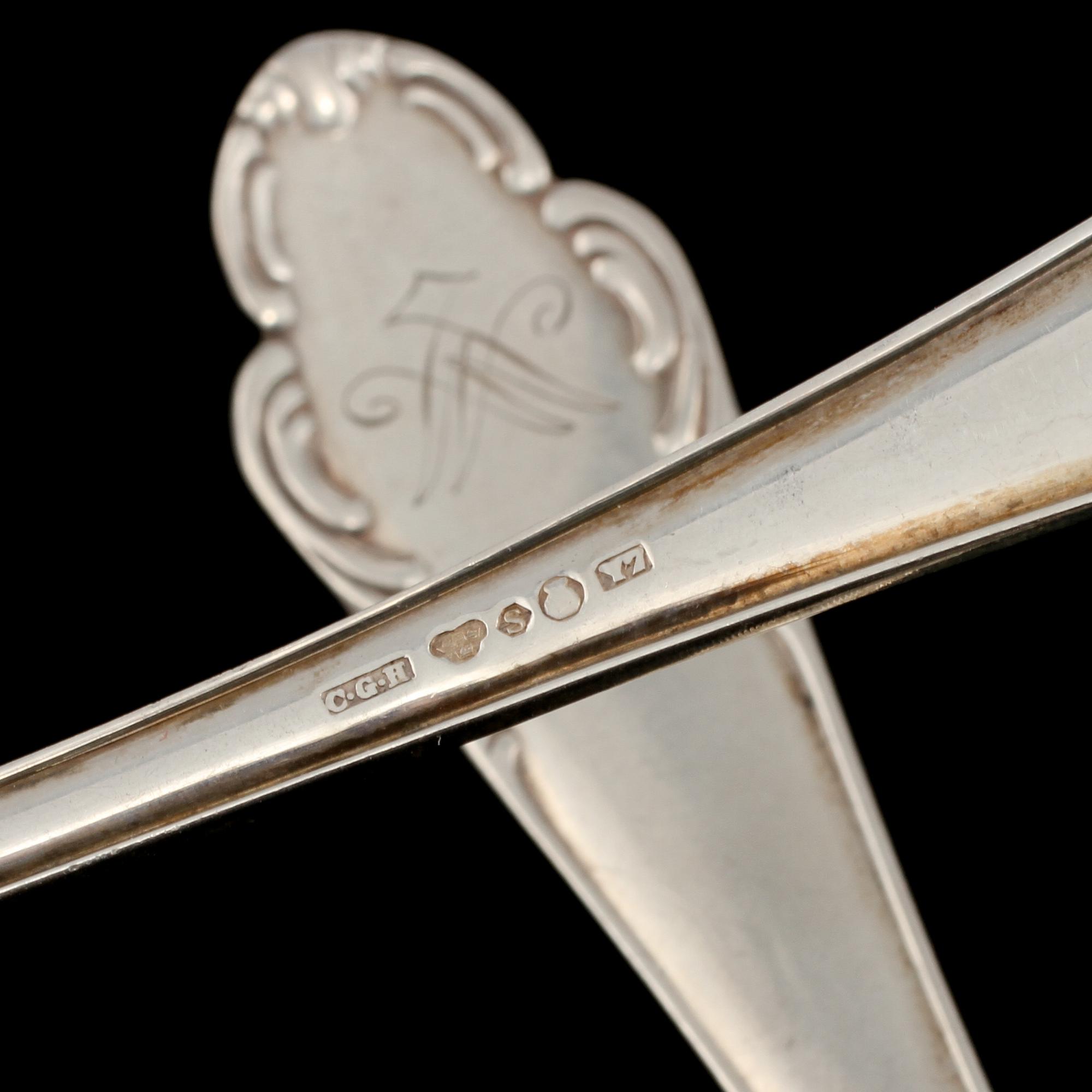 SKEDAR, 14 st, silver, Sverige, 1900-talets första hälft. Vikt 610 g.
