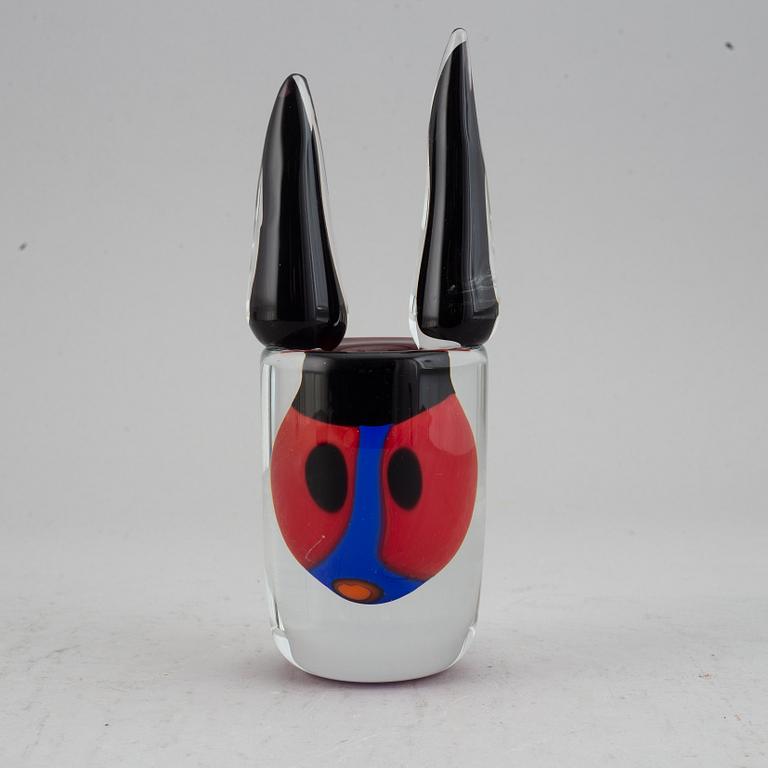 Erik Höglund, a glass sculpture / vase, Strömbergshyttan, Sweden 1992.