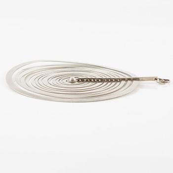 Tapio Wirkkala, a pendant, "Silver Moon" silver, Helsinki 1971.