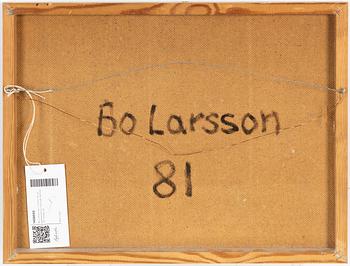 Bo Larsson, oil on paper/panel, signed. dated -81 verso.