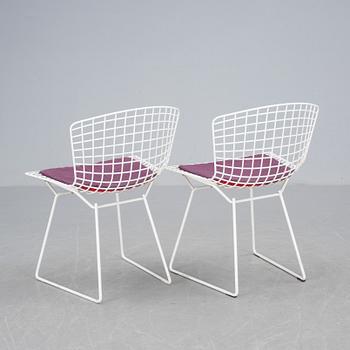 STOLAR, ett par, "Sidechair", Harry Bertoia, Knoll, 1970-90-tal.