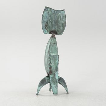 Walter Bengtsson, sculpture, green patinated bronze, signed with monogram WB and dated -58.
