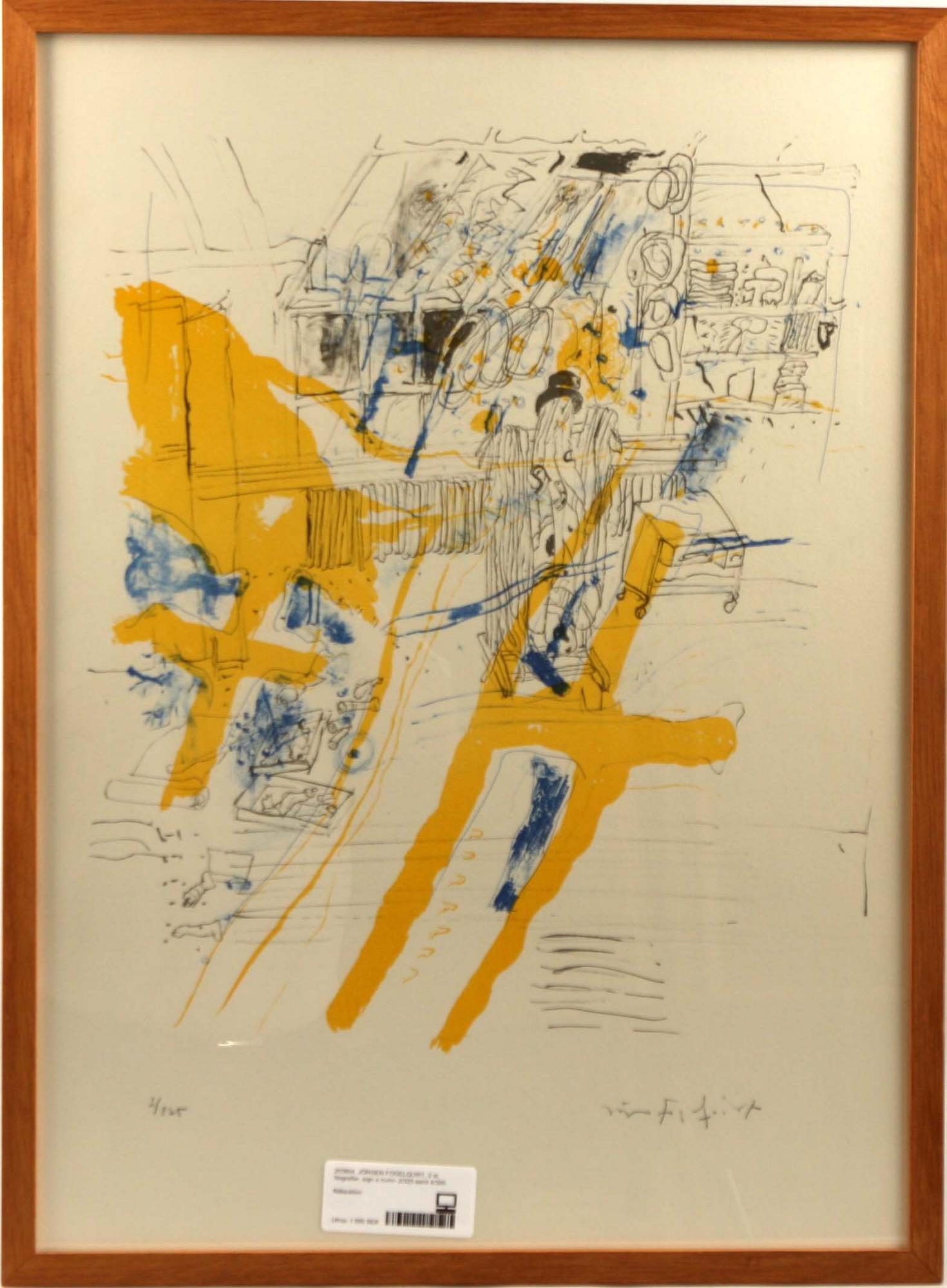 JÖRGEN FOGELQUIST, färglitografier, 2 st, sign o numr 2/325 resp 4/300.