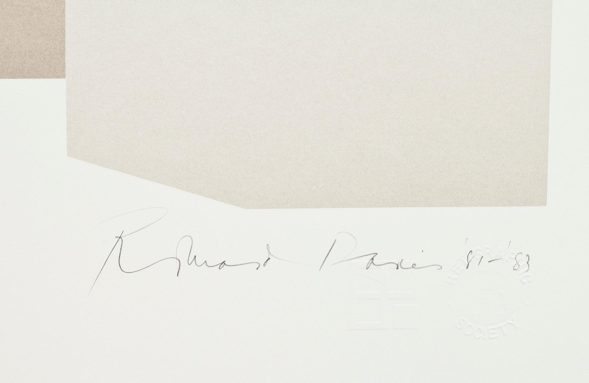 RICHARD DAVIES, färgserigrafi, signerad och numrerad 130/175, daterad 81-83.