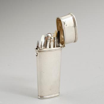 MANIKYRSET, silver, 1800-talets mitt.