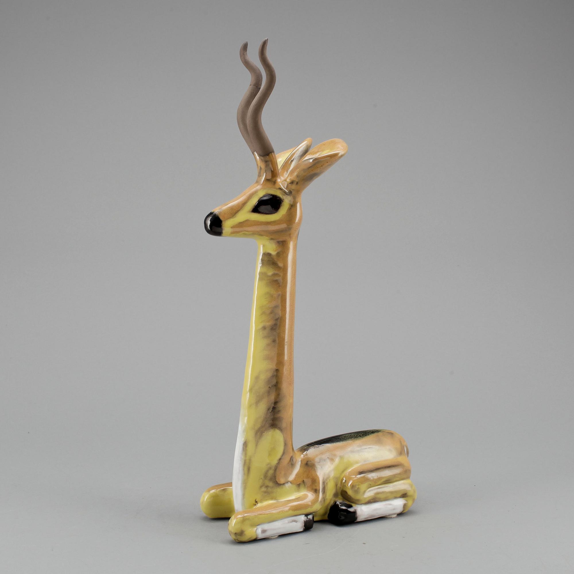 FIGURIN, stengods. Vicke Lindstrand, Upsala-Ekeby.