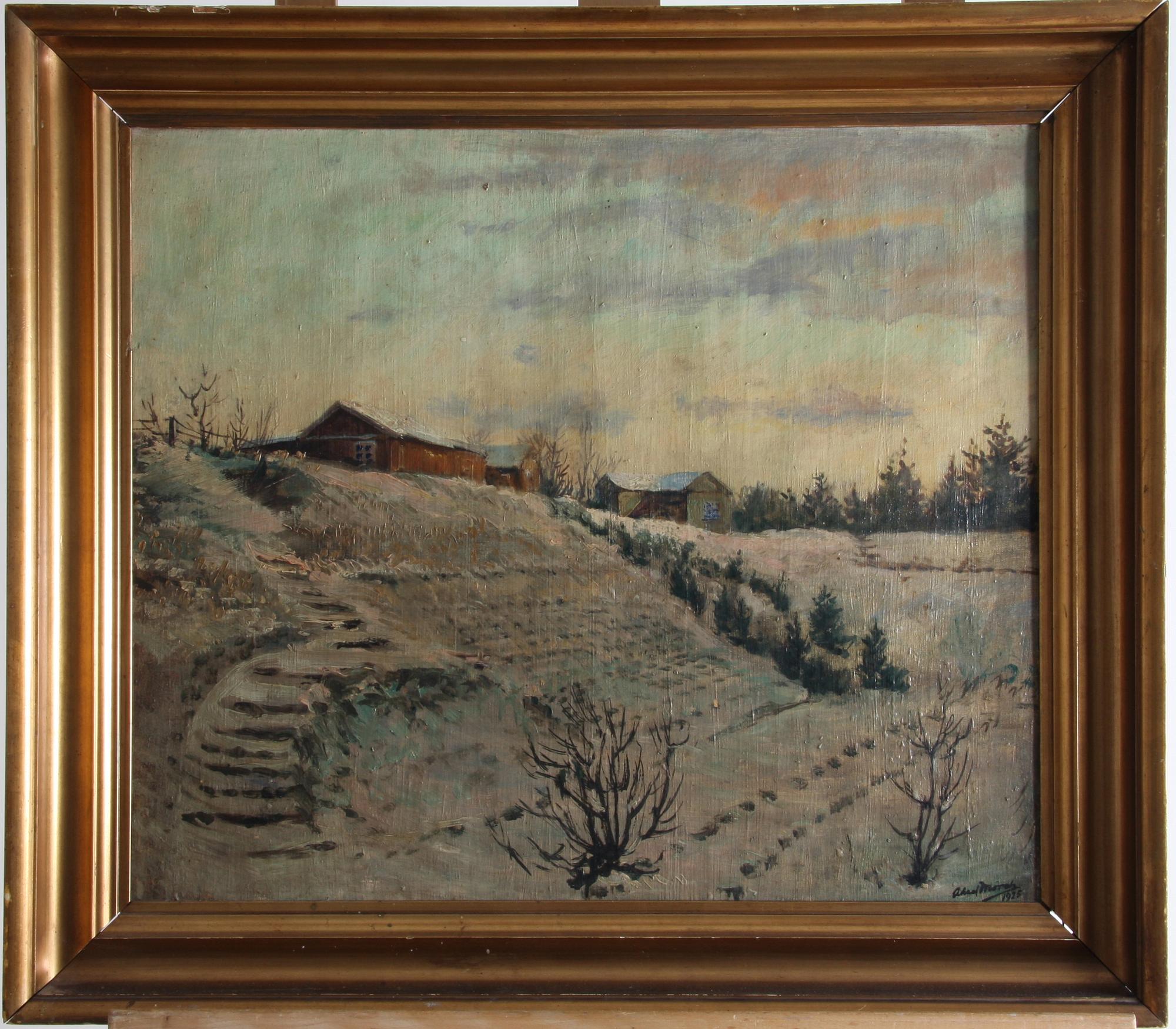 MÖRCK, AKSEL. Olja på duk, sign o dat 1925.