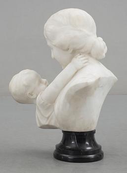 OKÄND KONSTNÄR, skulptur, alabaster, sign. 1900-tal.