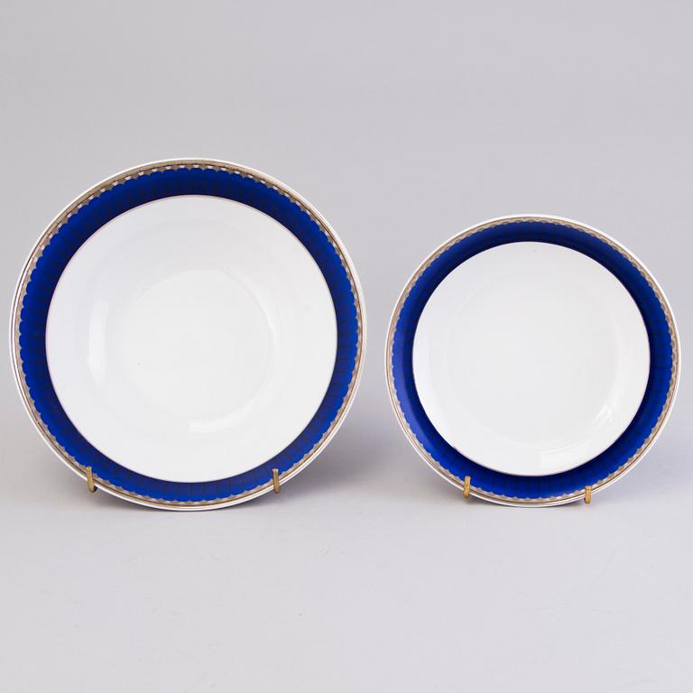 SIGVARD BERNADOTTE, A 58-piece porcelain dinner set, "Christineholm".