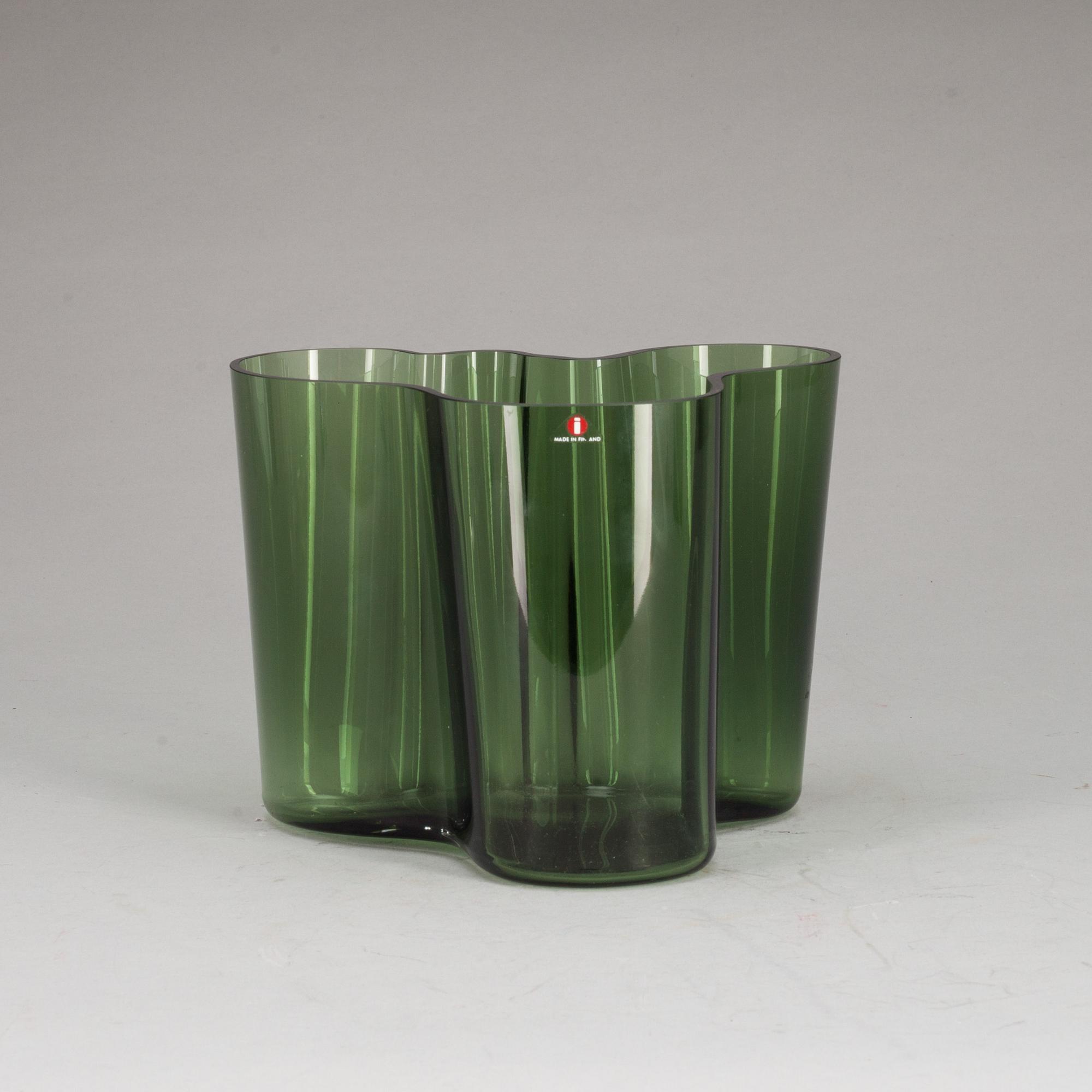 VAS, "Savoy" glas, sign. och numr 7660/8000. Alvar Aalto, Iittala.