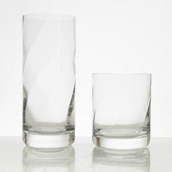 Bertil Vallien, an 82-piece 'Chateau' glass service, Kosta Boda.