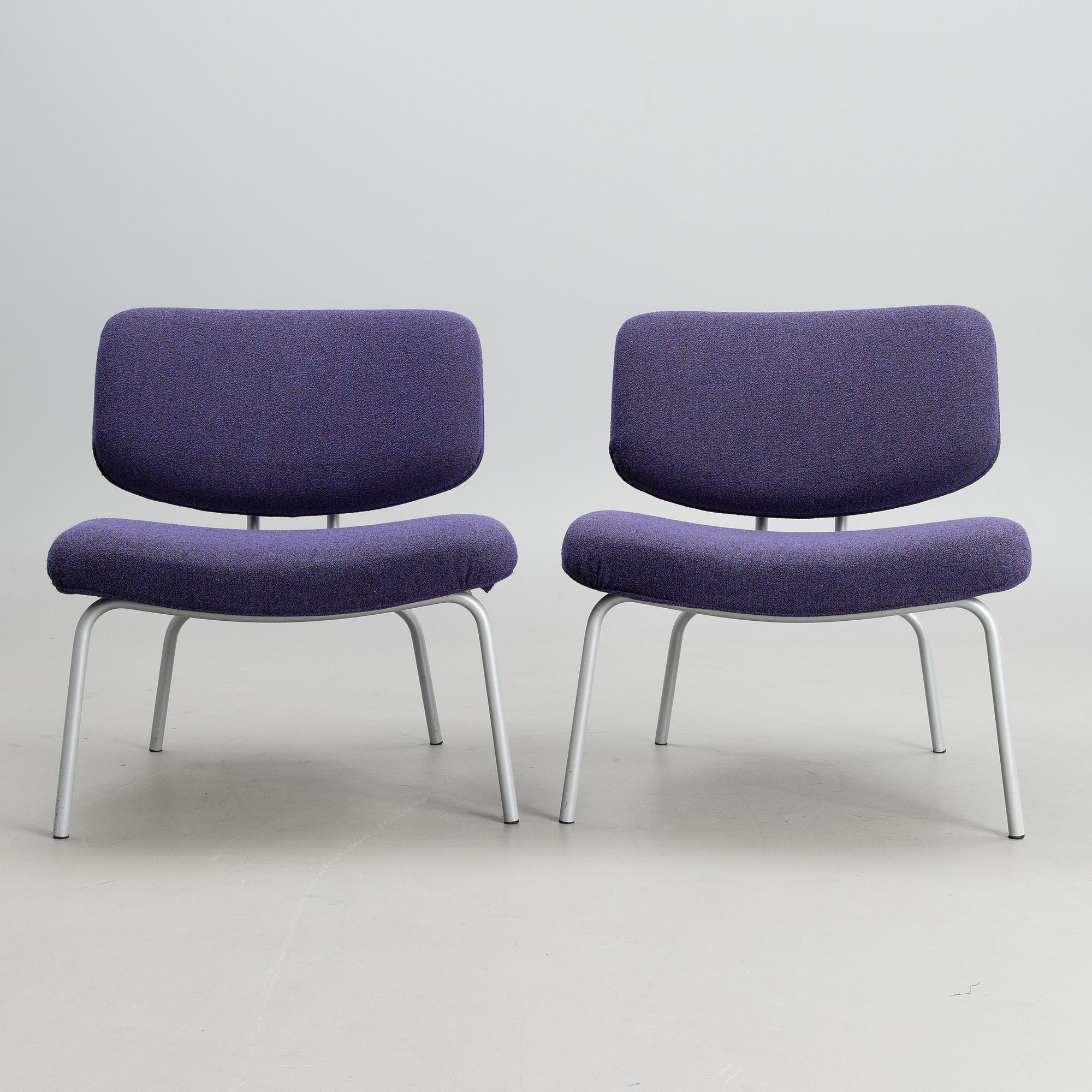 FÅTÖLJER, ett par, "Clea", Kristiina Lassus Studio, Zanotta. Modellen formgiven 1998.