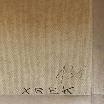 OLLE BAERTLING. Screentryck i färg. Sign o dat 1973-74. Numrerad E/A. Betitlad a tergo.