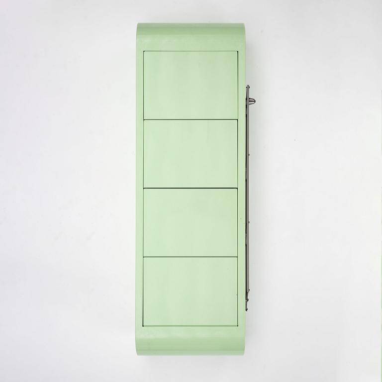 Martin Jämtlid, a lacquered metal wall shelf, Sweden 1993.