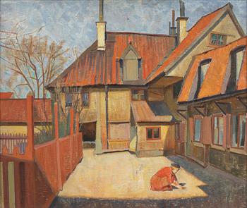 Birger Simonsson, olja på duk, ej signerad.