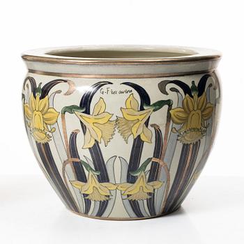 Outer covers, a pair, porcelain, G Fieravino, Italy, late 20th century.