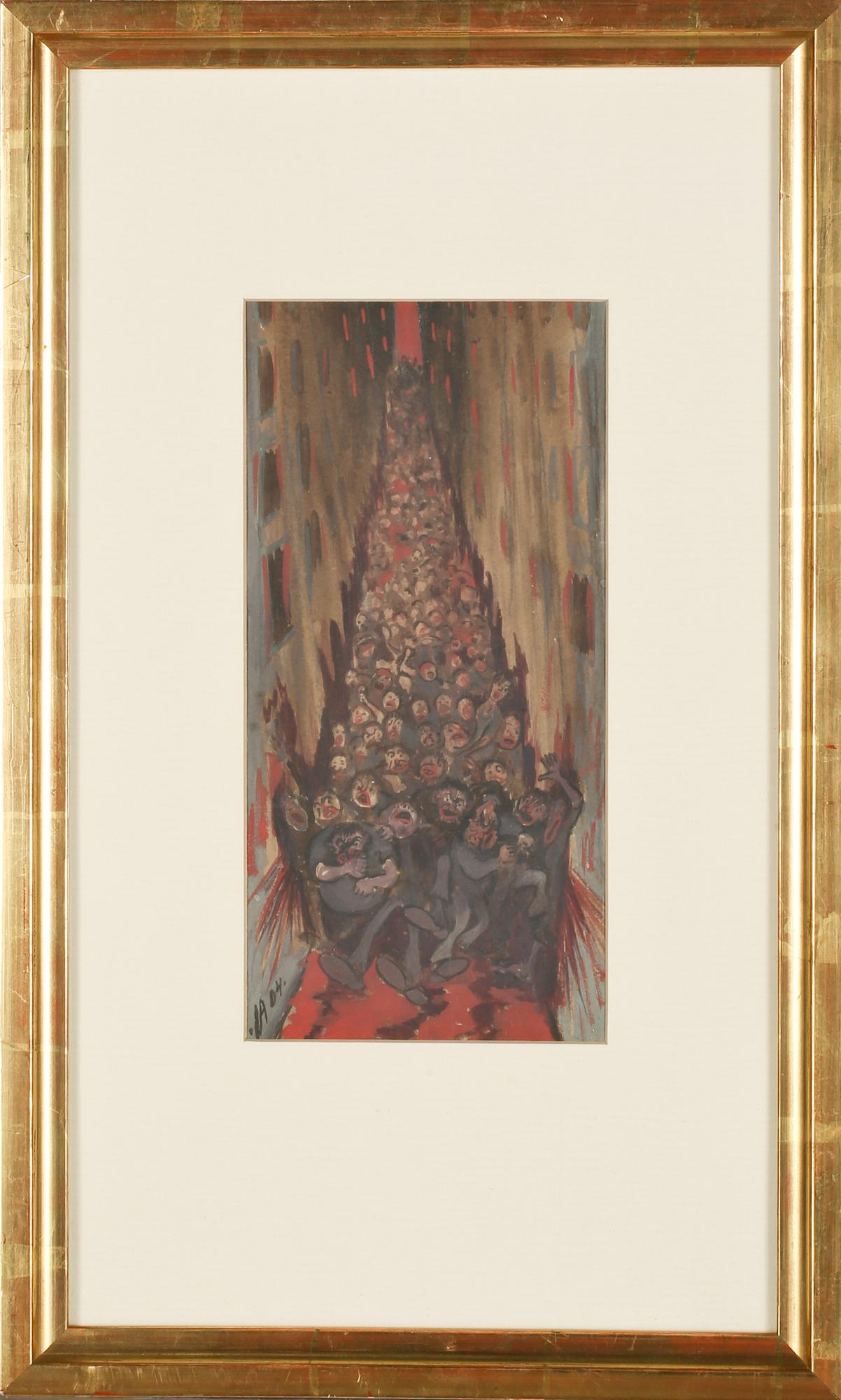 IVAR AROSENIUS, gouache, monogramsignerad och daterad -04.