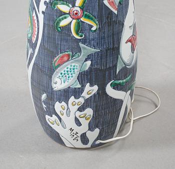 GOLVLAMPA, lergods, Marian Zawadsky, Tilgman, 1964.