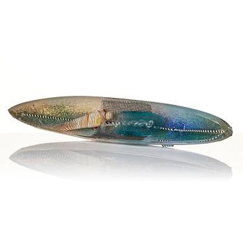 Bertil Vallien, a unique sand cast glass sculpture, Kosta Boda, Sweden.