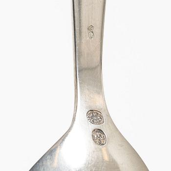 Georg Jensen, serving spoons, a pair, silver, Denmark 1920s.