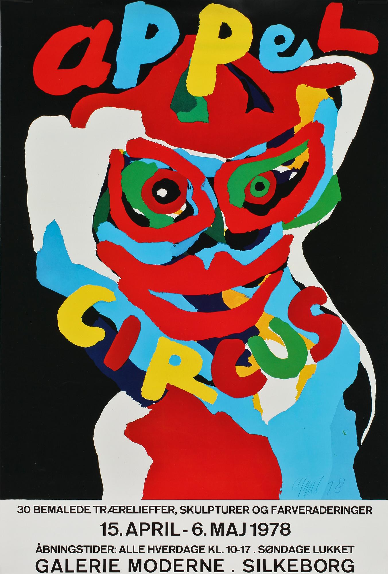 KAREL APPEL, utställningssaffisch, 1978.