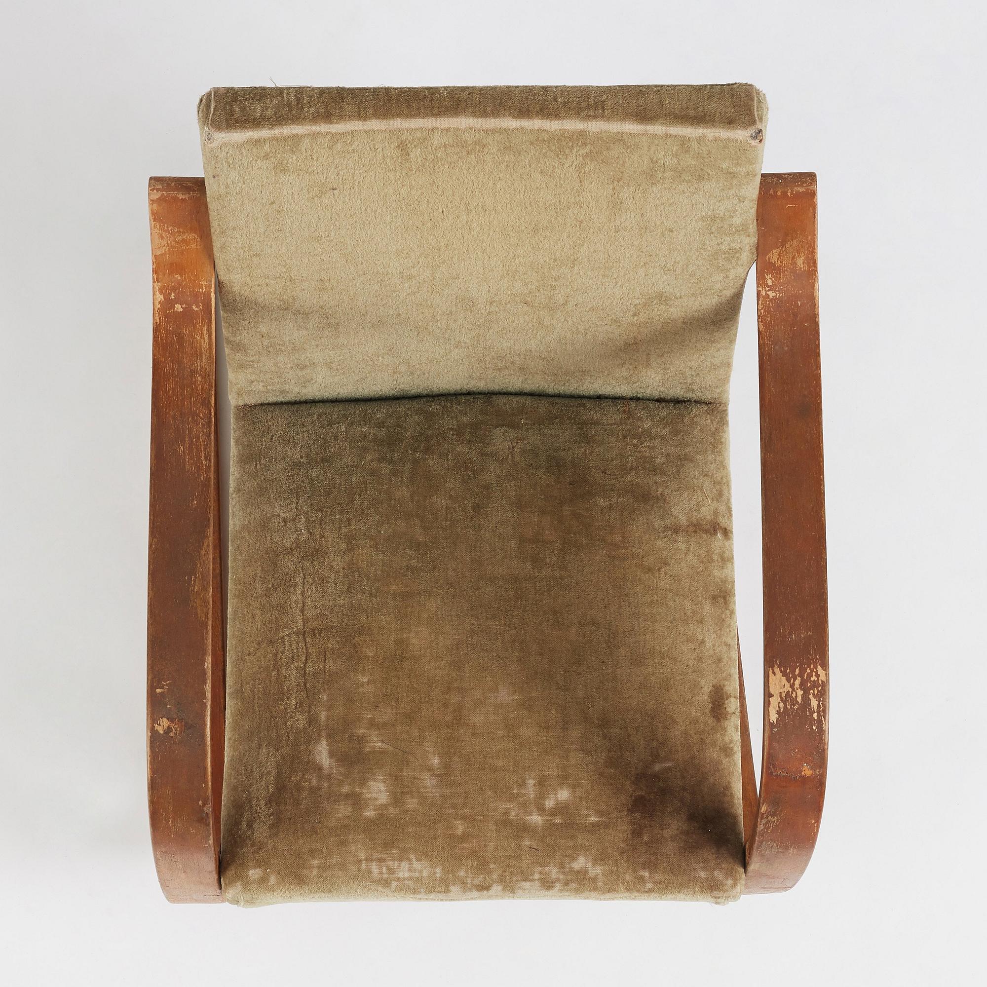 Alvar Aalto, a model "34", easy chair, Huonekalu- ja Rakennustyötehdas A.B. Finland 1930/1940s.