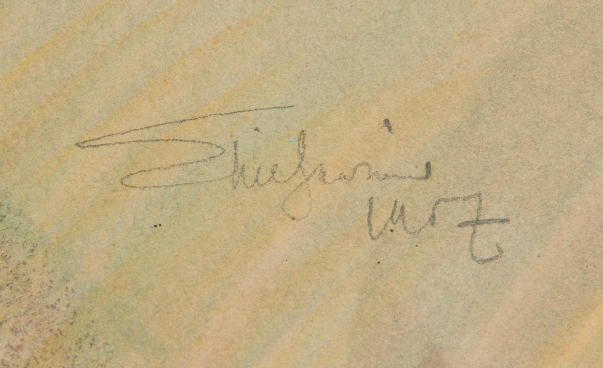 Eliel Saarinen, "Helsingin rautatieaseman pääovi iltavalaistuksessa".