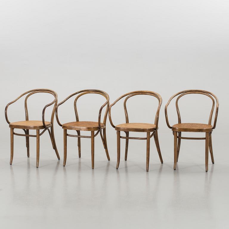 4 PCS OF ARMCHAIRS, late 20th century,