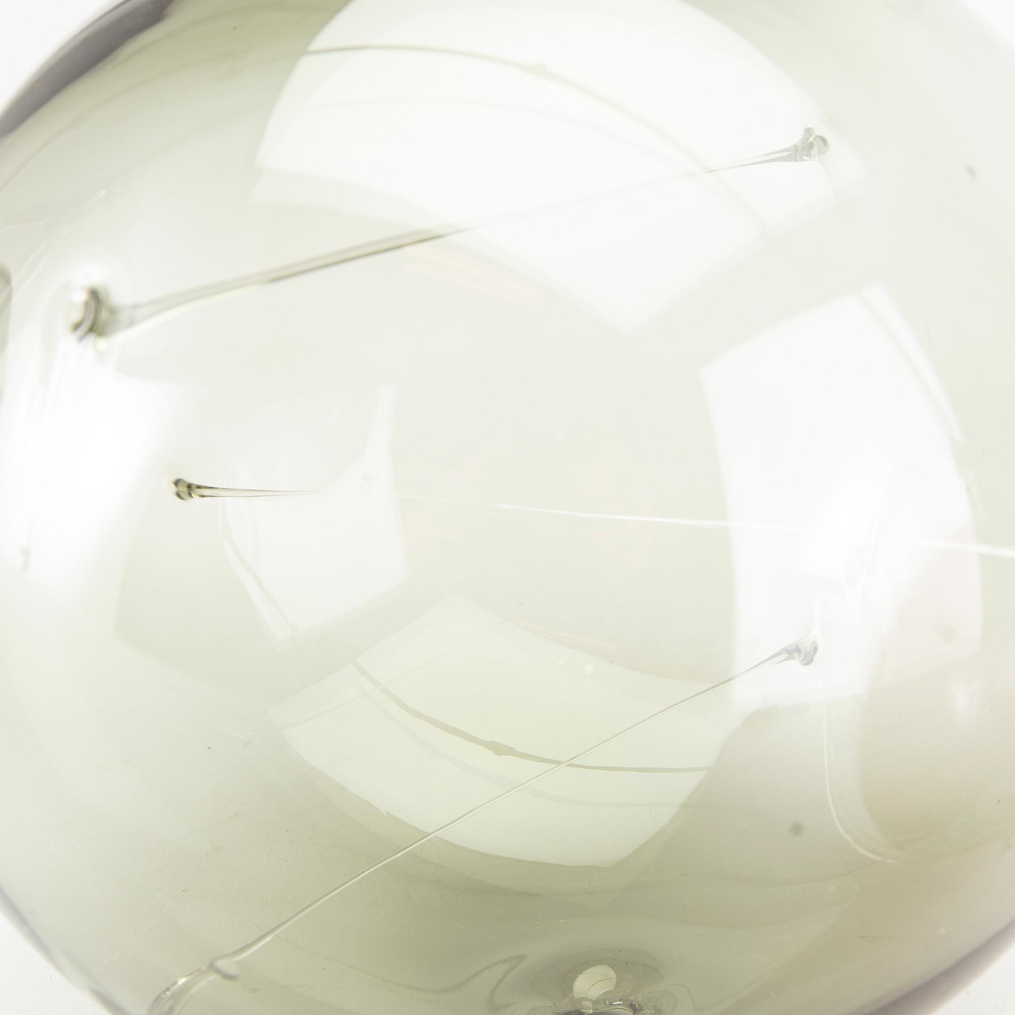 TIMO SARPANEVA, 3 glass balls, 'Aurinkopallo'  Iittala, 1970's.
