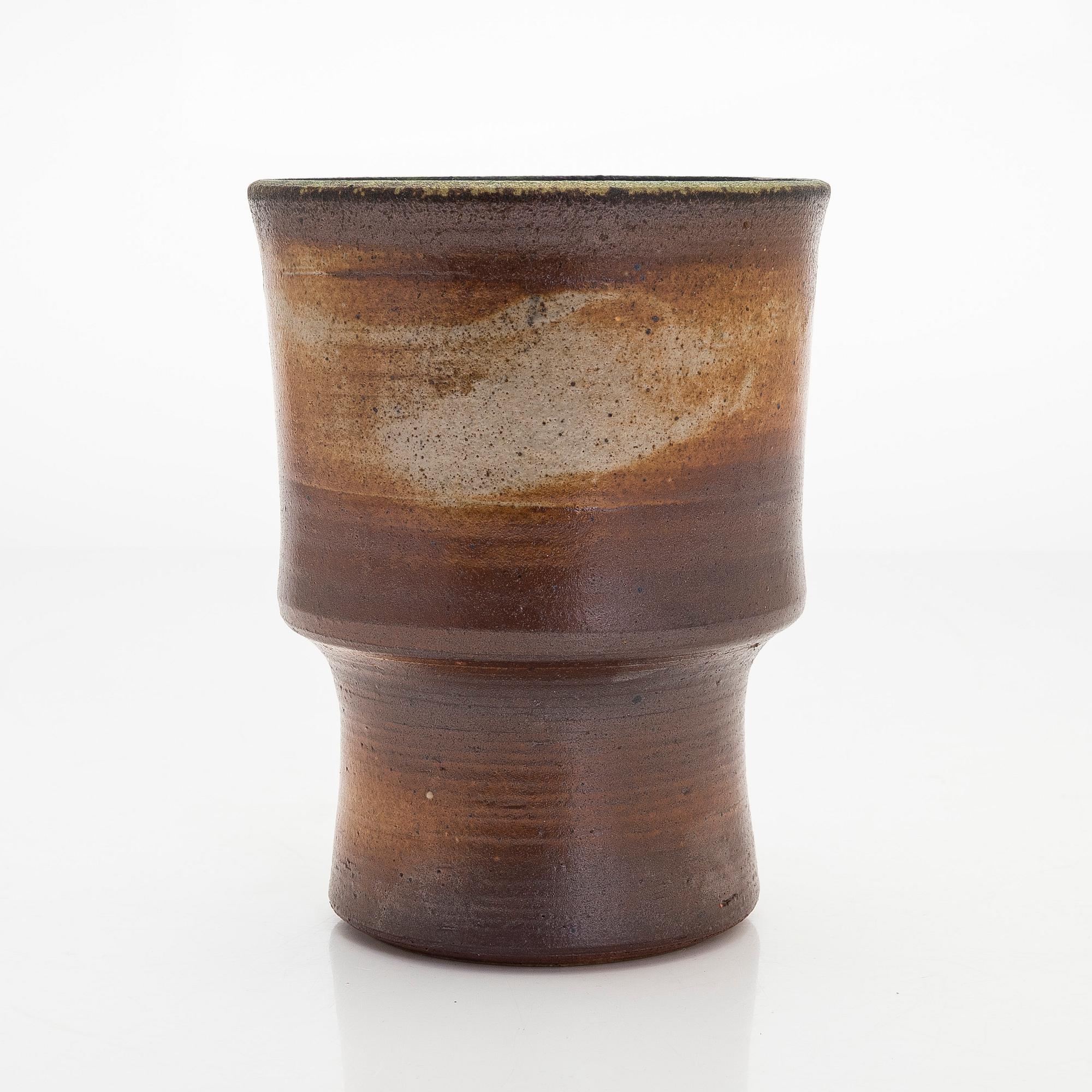 Liisa Hallamaa (Larsen), A ceramic vase, signed LH Arabia.