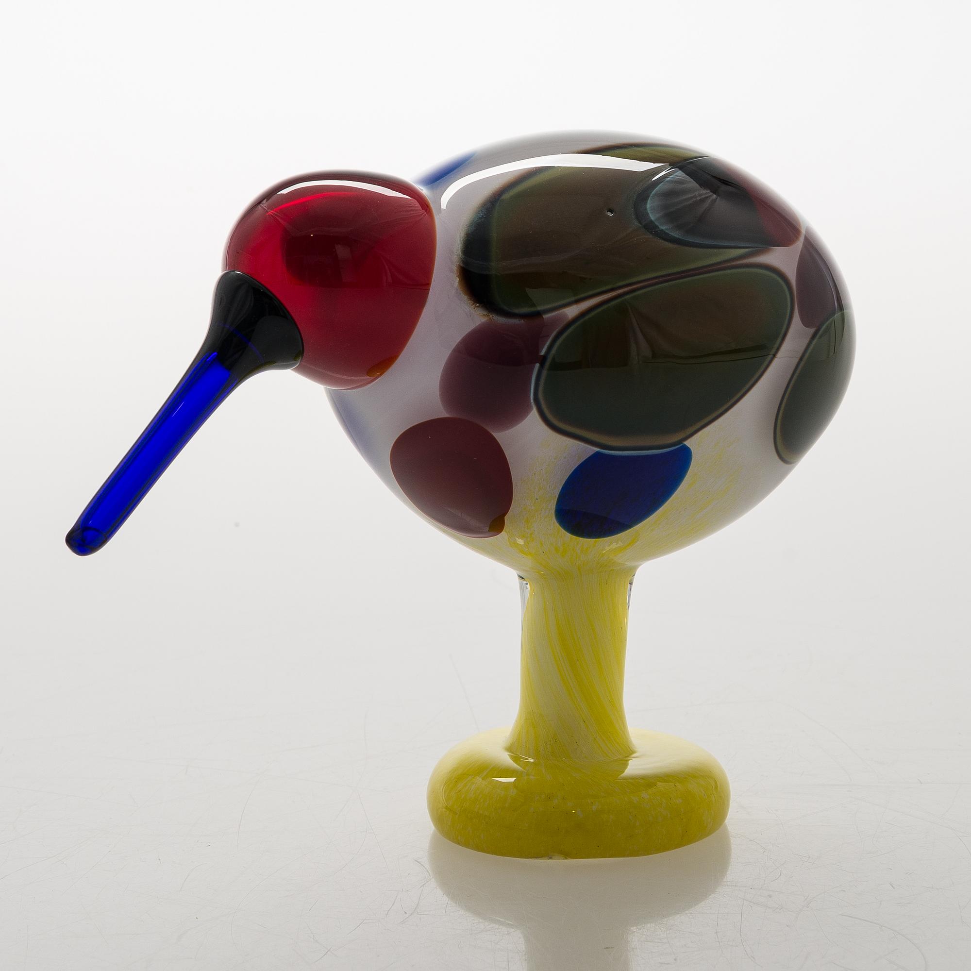 工芸品  birds oiva toikka GUILLEMOT Guillemot bird by Oiva Toikka Iittala design glass Finland