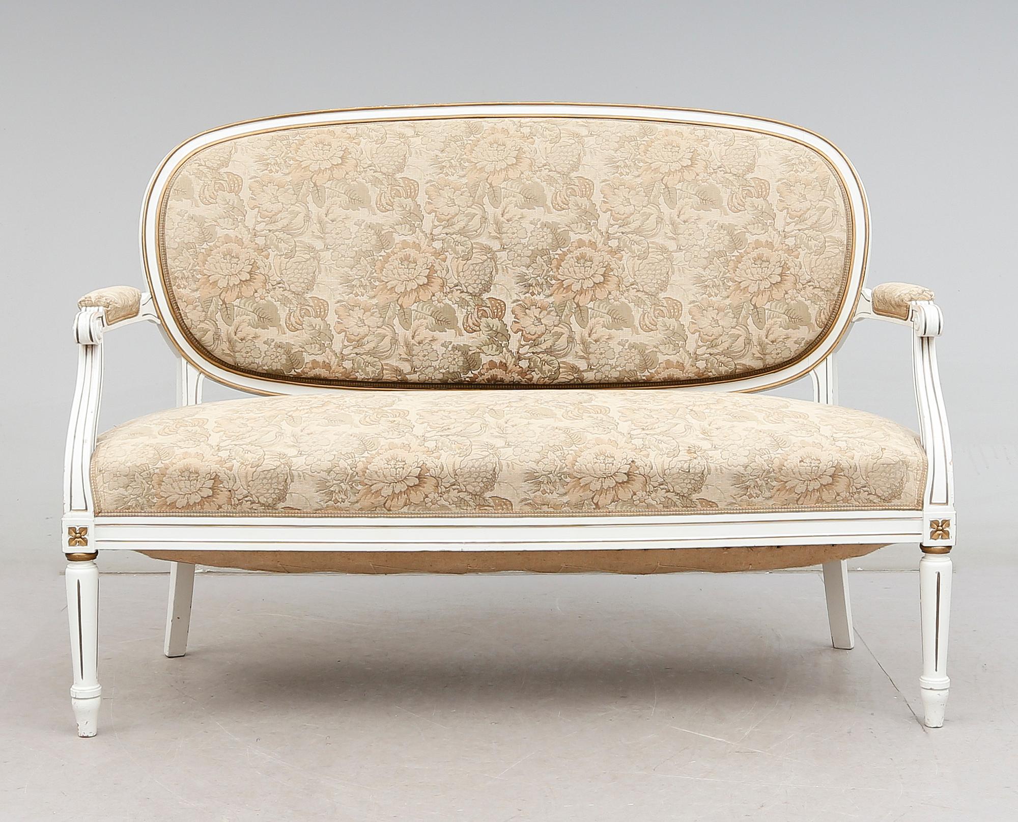 SOFFA, gustaviansk stil, 1900-talets början.