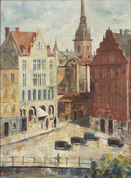 Emil Hellbom, oil on canvas, signed.