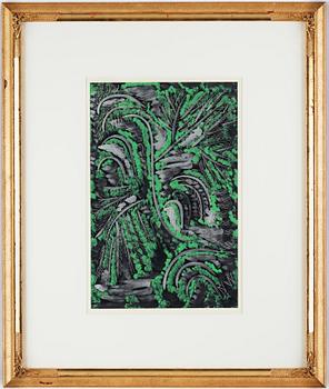 NELL WALDEN, mixed media on paper, signed and dated -67.