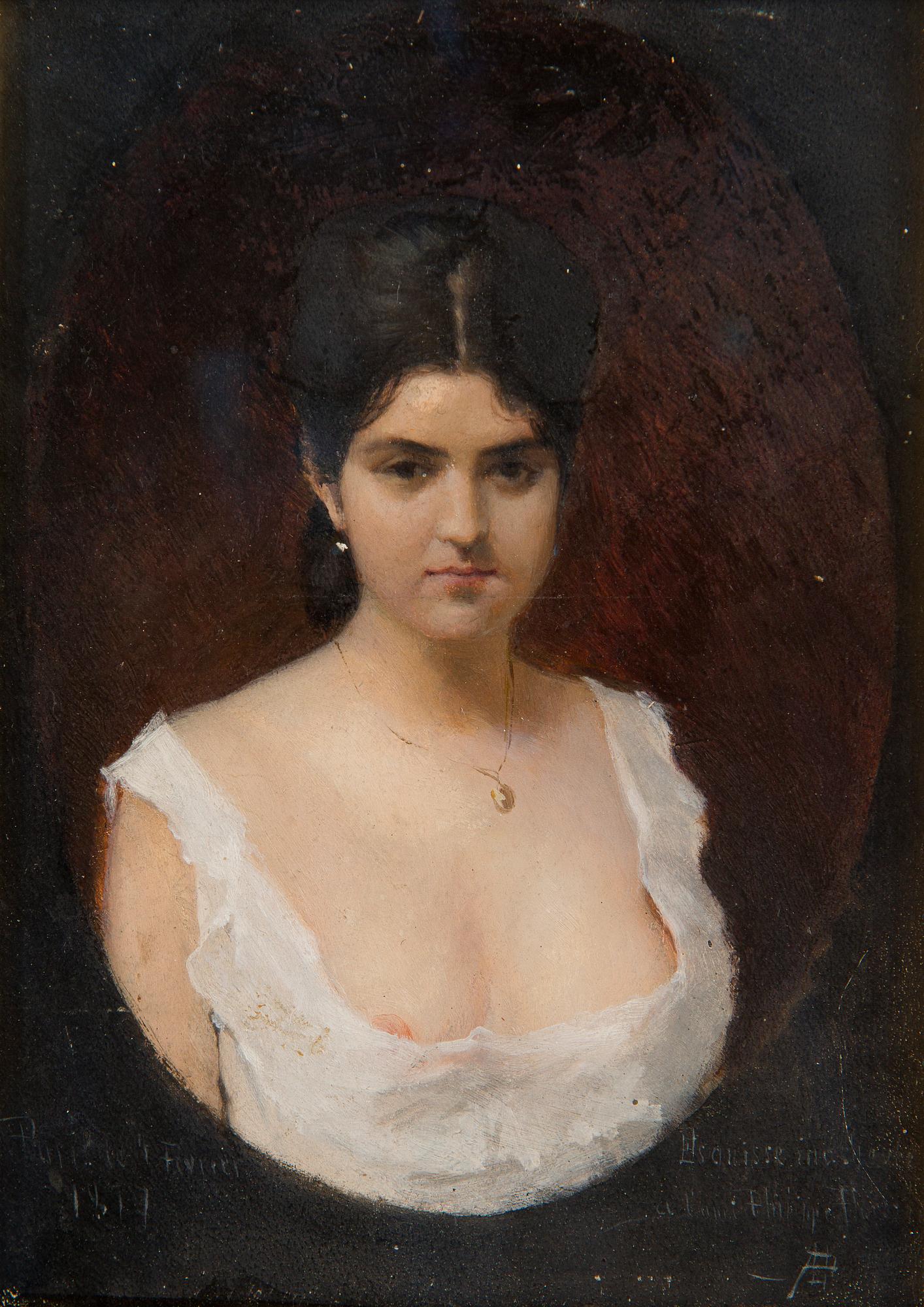 Albert Edelfelt, "Modellstudie för Drottning Blanka".