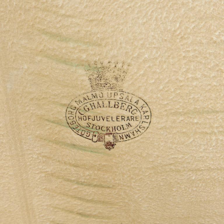 BESTICKSCHATULL, C.G Hallberg, 1900-tal.