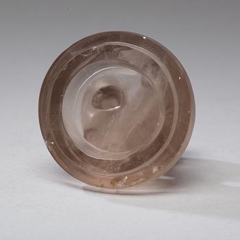 A rock chrystal censer with cover, Qing dynasty (1644-1912).