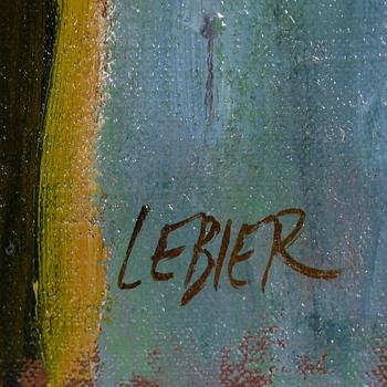 DANIEL LEBIER, olja på duk, signerad.