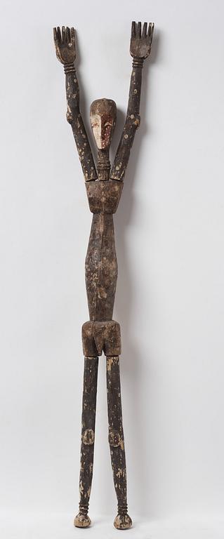 Skulptur, enligt uppgift Legola, Kongo, 1900-talets andra hälft.