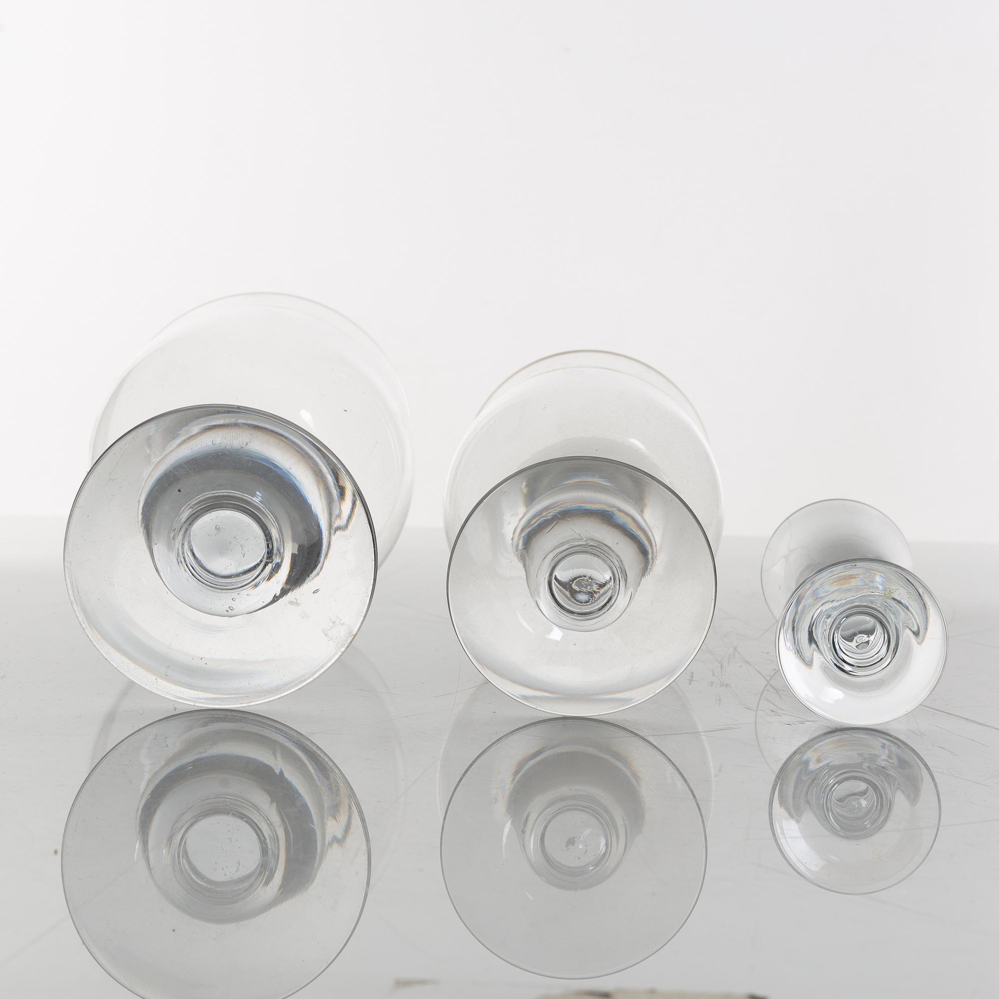 Erik Höglund, glasservis, 36 delar, "H 40", Kosta Boda, 1960/70-tal.