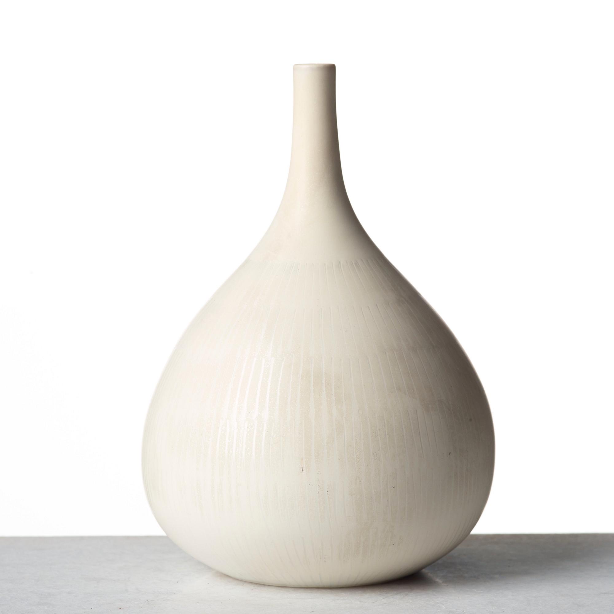 Stig Lindberg, a stoneware vase, Gustavsberg studio, Sweden 1961.