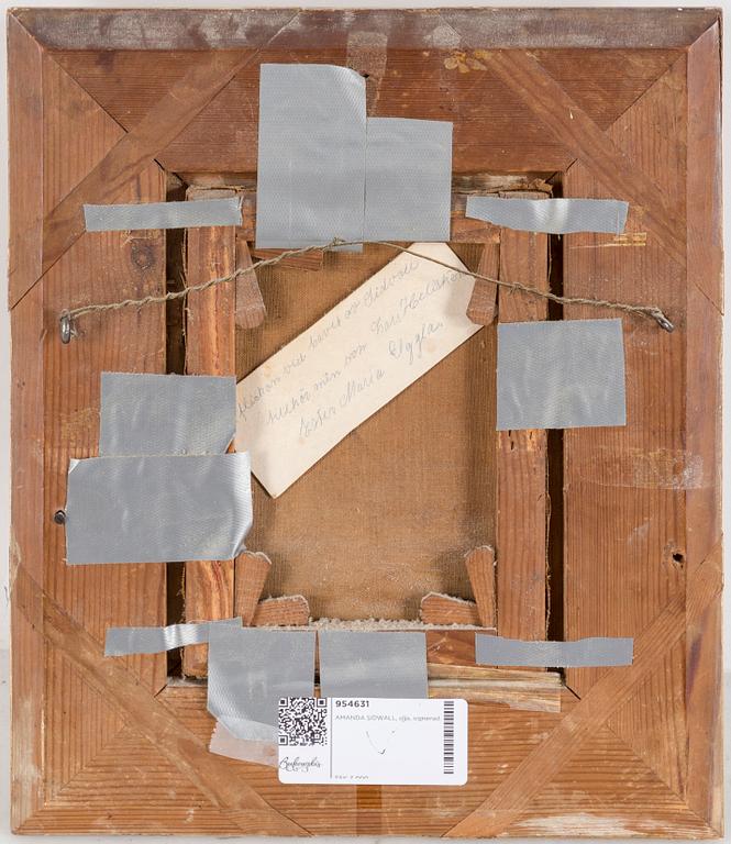 AMANDA SIDWALL, oil on canvas, signed.